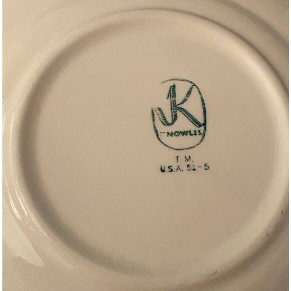 Set of 6 Edwin Knowles Winslow Teacups & Saucers - 1950s - Picture 8 of 9